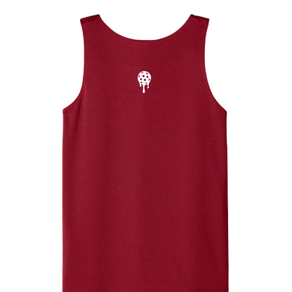 Deep Red/ White - BACK