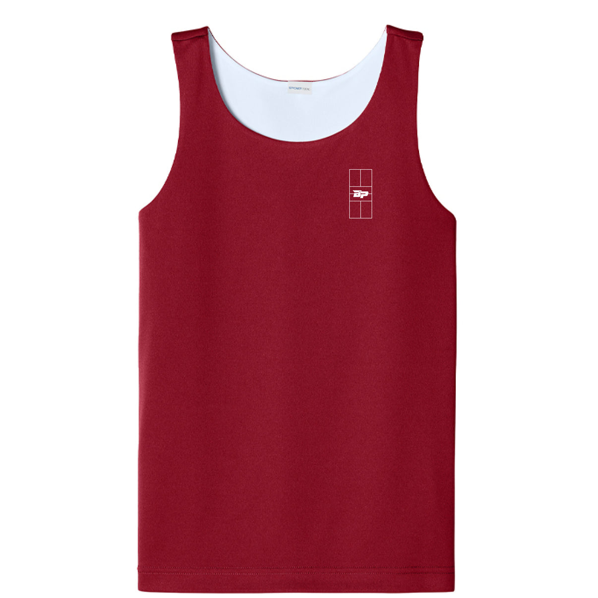 Deep Red/ White - FRONT