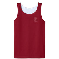 Deep Red/ White - FRONT