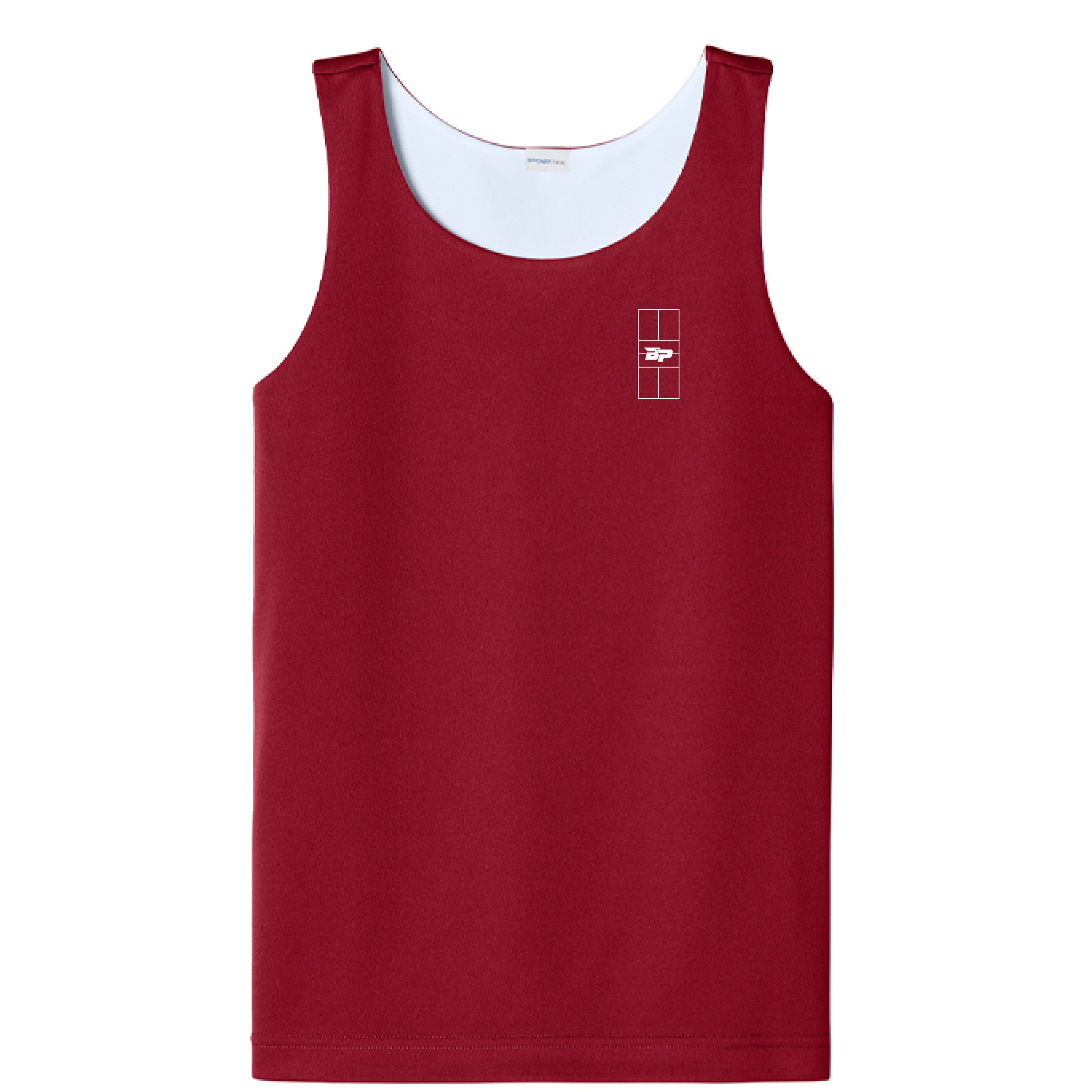 Deep Red/ White - FRONT